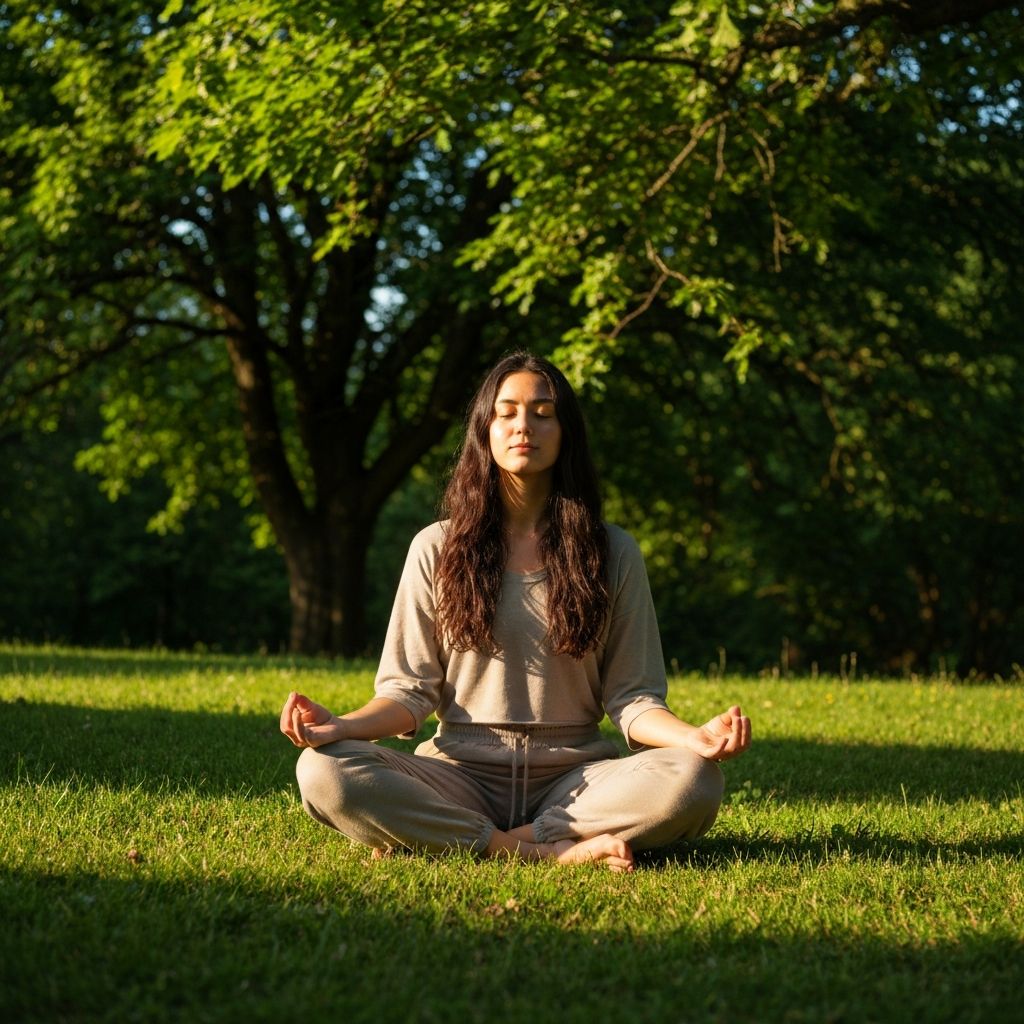 شخص يتأمل في الطبيعة